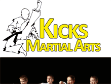 Tablet Screenshot of kicksmartialarts.net